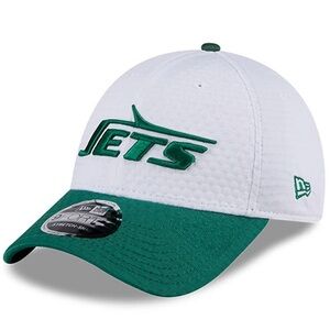 New York Jets New Era White/Green NFL Training Camp 9FORTY Adjustable‎ Hat S/M